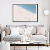 Shop Sunbathers Art Print a coastal themed painted wall art print from The Print Emporium wall artwork collection - Buy Australian made fine art painting style poster and framed prints for the home and your interior decor room, TPE-037-AP