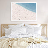 Shop Sunbathers Art Print a coastal themed painted wall art print from The Print Emporium wall artwork collection - Buy Australian made fine art painting style poster and framed prints for the home and your interior decor room, TPE-037-AP