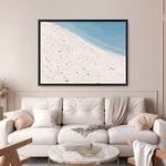 Shop Sunbathers Canvas Print a coastal themed painted framed canvas wall art print from The Print Emporium artwork collection - Buy Australian made fine art painting style stretched canvas prints for the home and your interior decor space, TPE-037-CA-35X46-NF