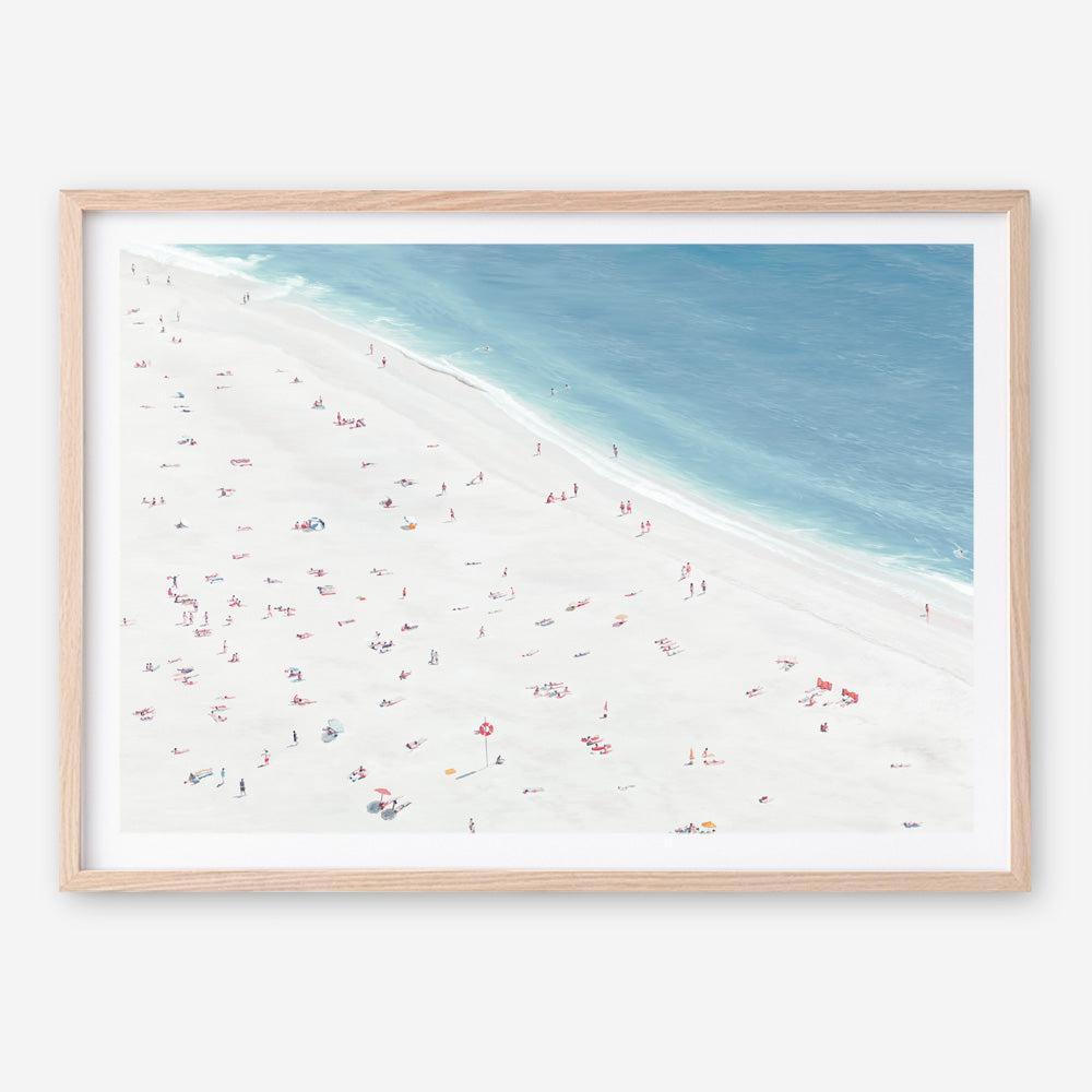 Shop Sunbathers II Art Print a coastal themed painted wall art print from The Print Emporium wall artwork collection - Buy Australian made fine art painting style poster and framed prints for the home and your interior decor room, TPE-061-AP