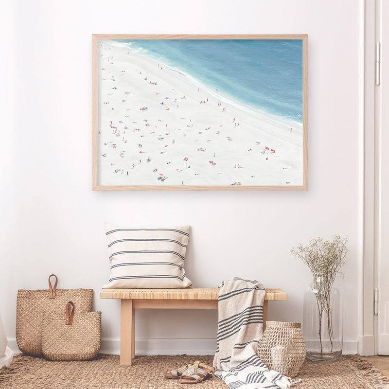 Shop Sunbathers II Art Print a coastal themed painted wall art print from The Print Emporium wall artwork collection - Buy Australian made fine art painting style poster and framed prints for the home and your interior decor room, TPE-061-AP