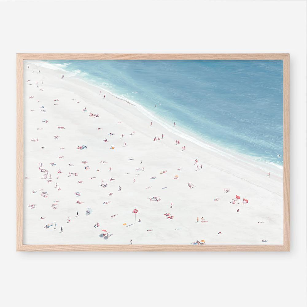 Shop Sunbathers II Art Print a coastal themed painted wall art print from The Print Emporium wall artwork collection - Buy Australian made fine art painting style poster and framed prints for the home and your interior decor room, TPE-061-AP