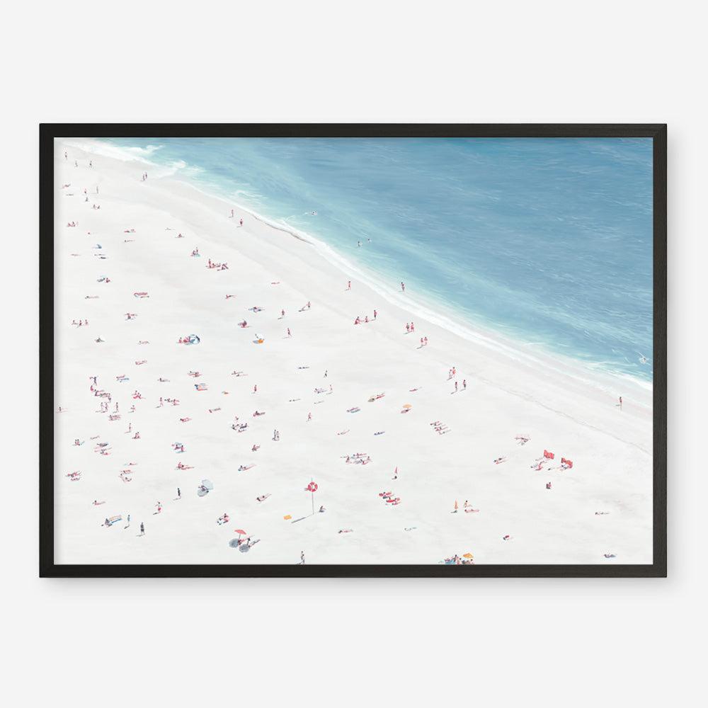 Shop Sunbathers II Art Print a coastal themed painted wall art print from The Print Emporium wall artwork collection - Buy Australian made fine art painting style poster and framed prints for the home and your interior decor room, TPE-061-AP