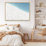 Shop Sunbathers II Canvas Print a coastal themed painted framed canvas wall art print from The Print Emporium artwork collection - Buy Australian made fine art painting style stretched canvas prints for the home and your interior decor space, TPE-061-CA-35X46-NF