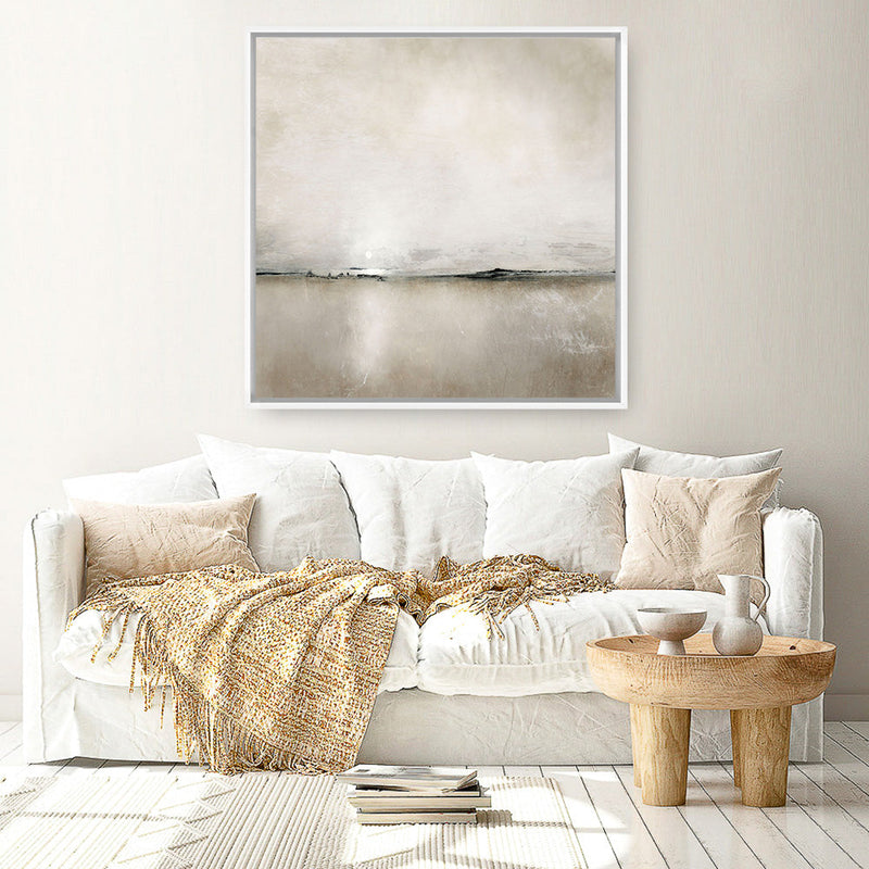 Shop Sunlight Bay (Square) Canvas Print a painted abstract themed framed canvas wall art print from The Print Emporium artwork collection - Buy Australian made fine art painting style stretched canvas prints for the home and your interior decor space, TPE-DH-225-CA-40X40-NF