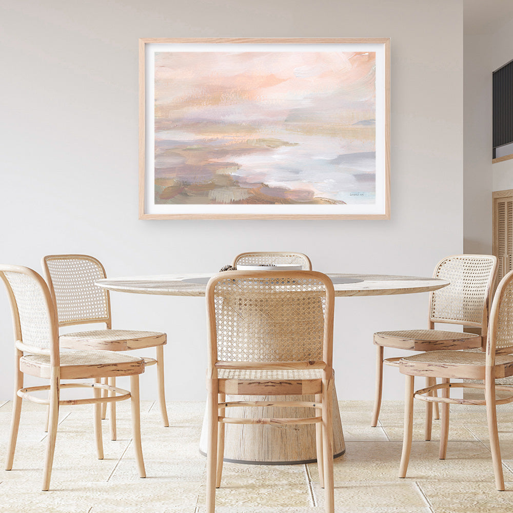 Shop Sunrise Coast Art Print a painted abstract themed wall art print from The Print Emporium wall artwork collection - Buy Australian made fine art painting style poster and framed prints for the home and your interior decor room, TPE-WA-70643-AP