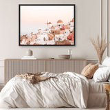 Shop Sunset in Santorini Photo Canvas Print a photography framed stretched canvas print from The Print Emporium wall artwork collection - Buy Australian made prints for the home and your interior decor space, TPE-1301-CA-35X46-NF