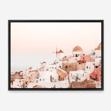 Shop Sunset in Santorini Photo Canvas Print a photography framed stretched canvas print from The Print Emporium wall artwork collection - Buy Australian made prints for the home and your interior decor space, TPE-1301-CA-35X46-NF
