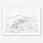 Shop Surf Swell B&W Photo Art Print a coastal themed photography wall art print from The Print Emporium wall artwork collection - Buy Australian made fine art poster and framed prints for the home and your interior decor, TPE-1161-AP