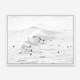 Shop Surf Swell B&W Photo Canvas Print a coastal themed photography framed stretched canvas print from The Print Emporium wall artwork collection - Buy Australian made prints for the home and your interior decor space, TPE-1161-CA-35X46-NF