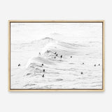 Shop Surf Swell B&W Photo Canvas Print a coastal themed photography framed stretched canvas print from The Print Emporium wall artwork collection - Buy Australian made prints for the home and your interior decor space, TPE-1161-CA-35X46-NF