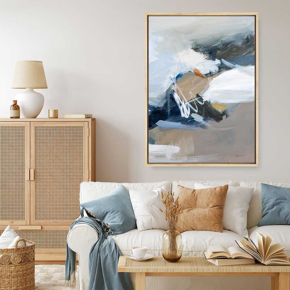 Shop Surfacing Canvas Print a painted abstract themed framed canvas wall art print from The Print Emporium artwork collection - Buy Australian made fine art painting style stretched canvas prints for the home and your interior decor space, TPE-WA-70537-CA-35X46-NF