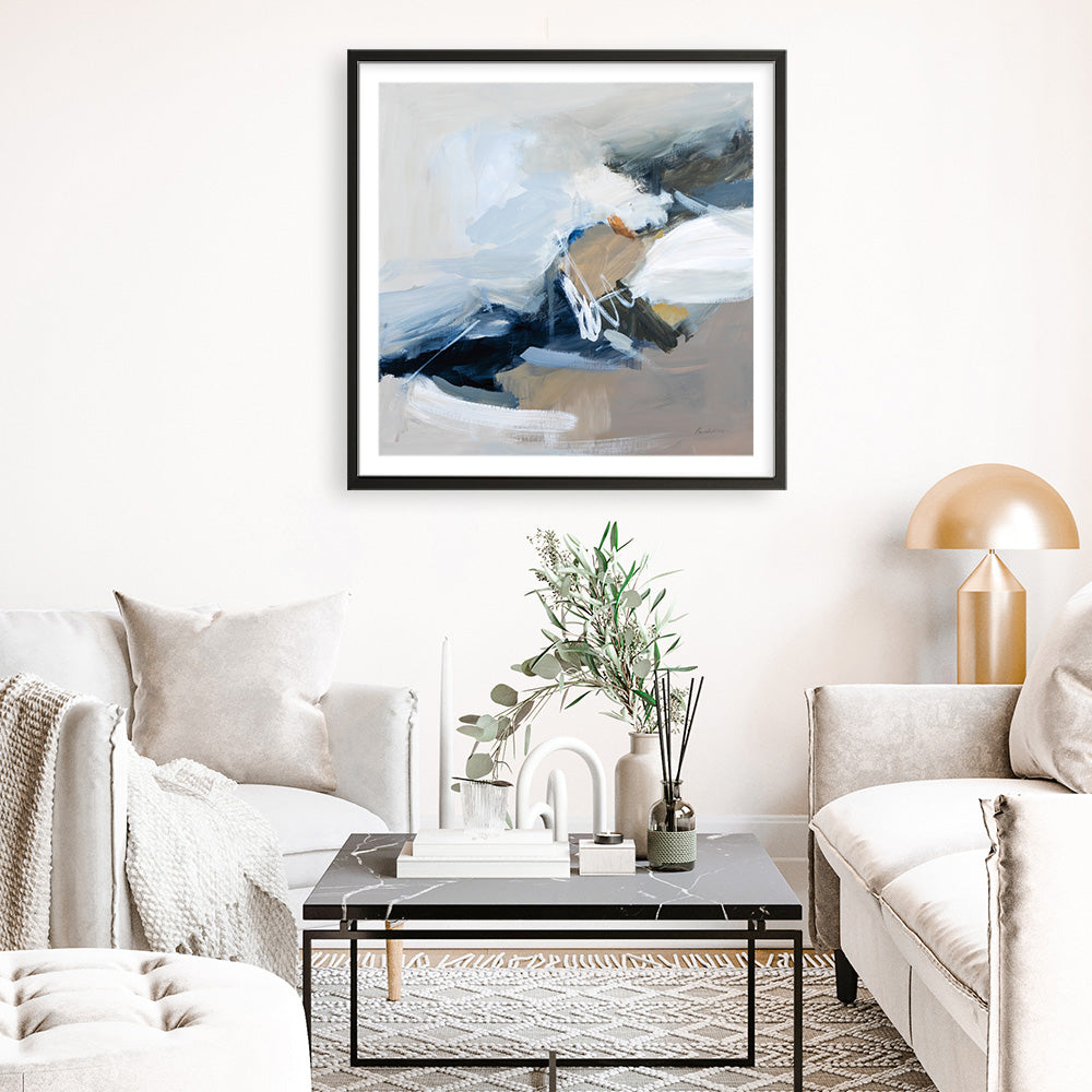 Shop Surfacing (Square) Art Print a painted abstract themed wall art print from The Print Emporium wall artwork collection - Buy Australian made fine art painting style poster and framed prints for the home and your interior decor room, TPE-WA-70537A-AP