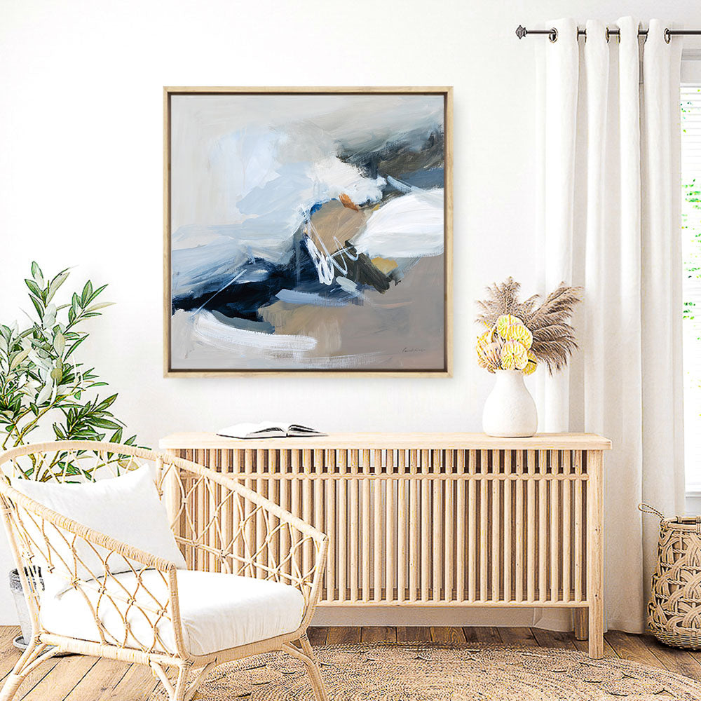 Shop Surfacing (Square) Canvas Print a painted abstract themed framed canvas wall art print from The Print Emporium artwork collection - Buy Australian made fine art painting style stretched canvas prints for the home and your interior decor space, TPE-WA-70537-CA-40X40-NF