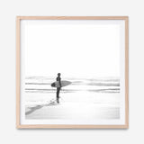 Shop Surfer On The Sand (Square) Photo Art Print a coastal themed photography wall art print from The Print Emporium wall artwork collection - Buy Australian made fine art poster and framed prints for the home and your interior decor, TPE-1071-AP