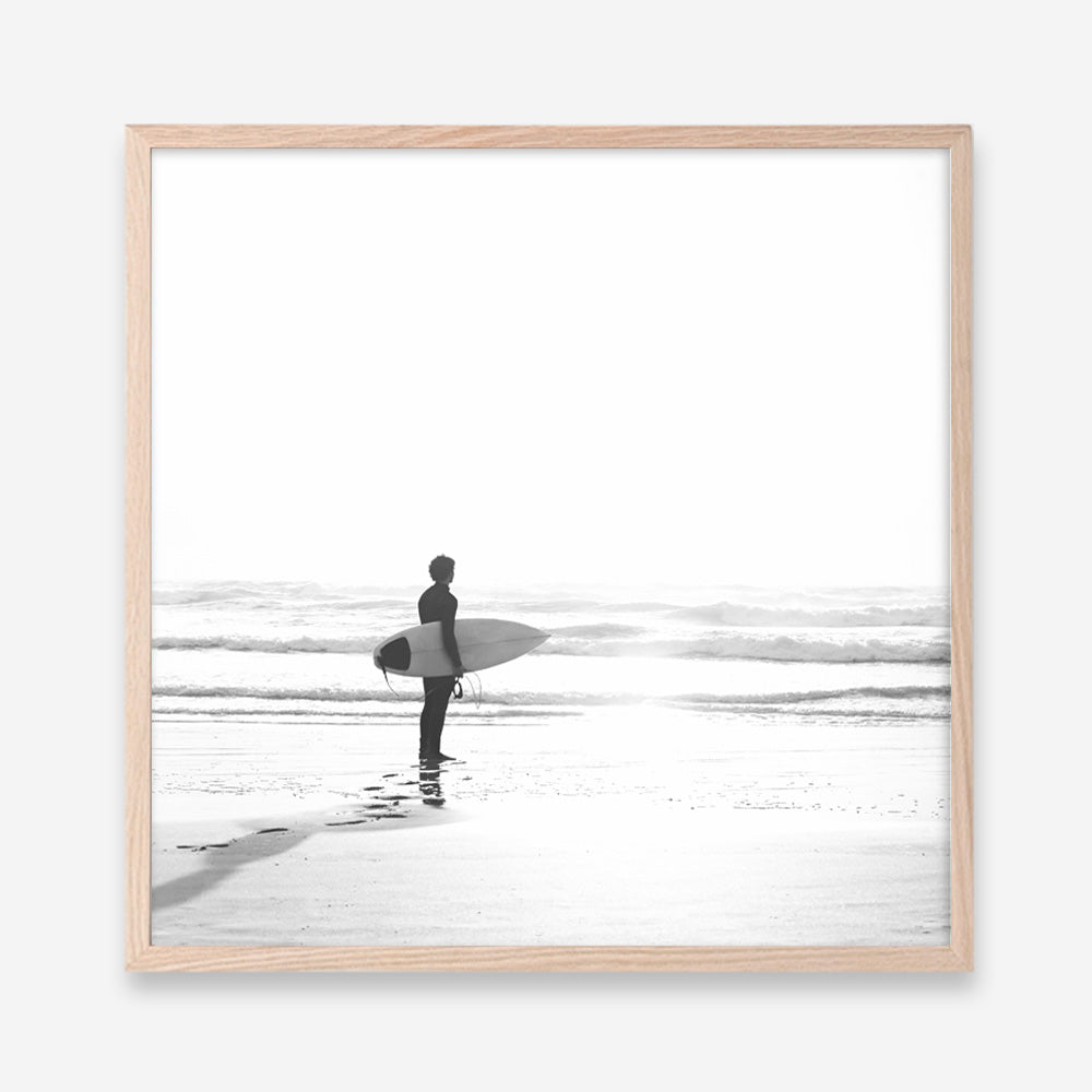 Shop Surfer On The Sand (Square) Photo Art Print a coastal themed photography wall art print from The Print Emporium wall artwork collection - Buy Australian made fine art poster and framed prints for the home and your interior decor, TPE-1071-AP
