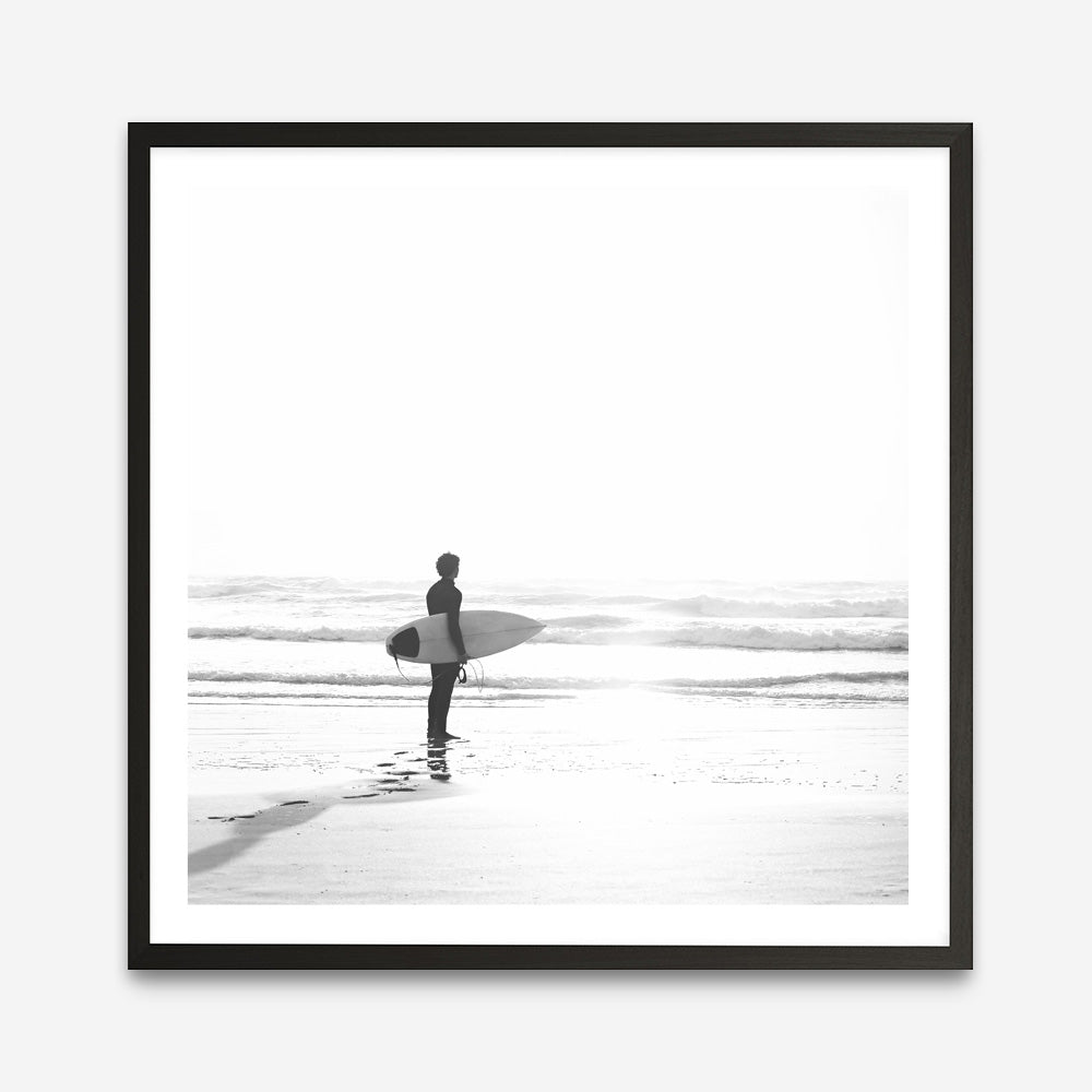 Shop Surfer On The Sand (Square) Photo Art Print a coastal themed photography wall art print from The Print Emporium wall artwork collection - Buy Australian made fine art poster and framed prints for the home and your interior decor, TPE-1071-AP