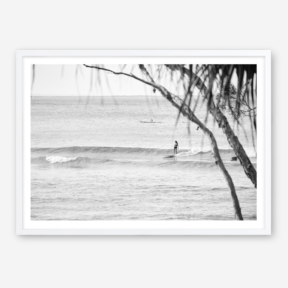 Shop Surfing At Noosa Photo Art Print a coastal themed photography wall art print from The Print Emporium wall artwork collection - Buy Australian made fine art poster and framed prints for the home and your interior decor, TPE-1228-AP