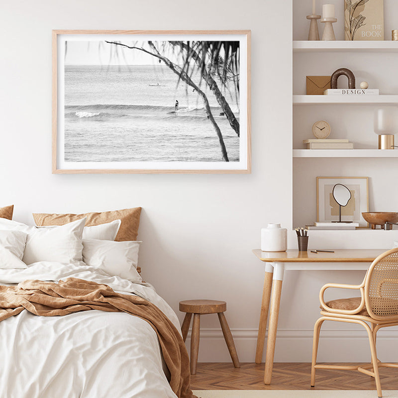 Shop Surfing At Noosa Photo Art Print a coastal themed photography wall art print from The Print Emporium wall artwork collection - Buy Australian made fine art poster and framed prints for the home and your interior decor, TPE-1228-AP