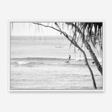 Shop Surfing At Noosa Photo Canvas Print a coastal themed photography framed stretched canvas print from The Print Emporium wall artwork collection - Buy Australian made prints for the home and your interior decor space, TPE-1228-CA-35X46-NF