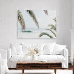 Shop Swaying Palms Photo Canvas Print a coastal themed photography framed stretched canvas print from The Print Emporium wall artwork collection - Buy Australian made prints for the home and your interior decor space, TPE-1196-CA-35X46-NF