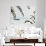 Shop Swaying Palms Photo Canvas Print a coastal themed photography framed stretched canvas print from The Print Emporium wall artwork collection - Buy Australian made prints for the home and your interior decor space, TPE-1196-CA-35X46-NF