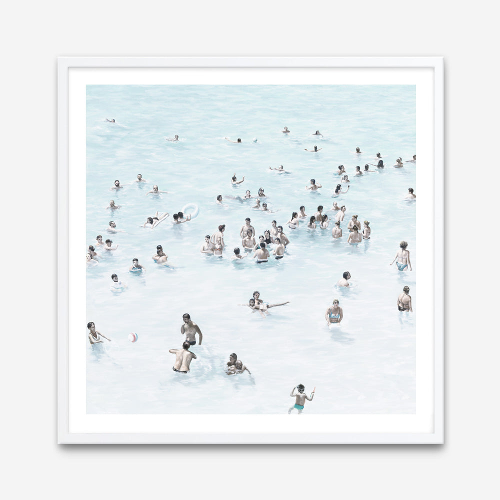 Buy Swimmers Square Art Print | The Print Emporium®