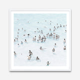 Shop Swimmers (Square) Art Print a coastal themed painted wall art print from The Print Emporium wall artwork collection - Buy Australian made fine art painting style poster and framed prints for the home and your interior decor room, TPE-319-AP