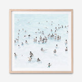Shop Swimmers (Square) Art Print a coastal themed painted wall art print from The Print Emporium wall artwork collection - Buy Australian made fine art painting style poster and framed prints for the home and your interior decor room, TPE-319-AP