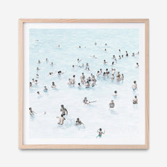 Shop Swimmers (Square) Art Print a coastal themed painted wall art print from The Print Emporium wall artwork collection - Buy Australian made fine art painting style poster and framed prints for the home and your interior decor room, TPE-319-AP