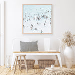 Shop Swimmers (Square) Art Print a coastal themed painted wall art print from The Print Emporium wall artwork collection - Buy Australian made fine art painting style poster and framed prints for the home and your interior decor room, TPE-319-AP