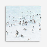 Shop Swimmers (Square) Canvas Print a coastal themed painted framed canvas wall art print from The Print Emporium artwork collection - Buy Australian made fine art painting style stretched canvas prints for the home and your interior decor space, TPE-319-CA-40X40-NF