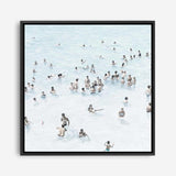 Shop Swimmers (Square) Canvas Print a coastal themed painted framed canvas wall art print from The Print Emporium artwork collection - Buy Australian made fine art painting style stretched canvas prints for the home and your interior decor space, TPE-319-CA-40X40-NF