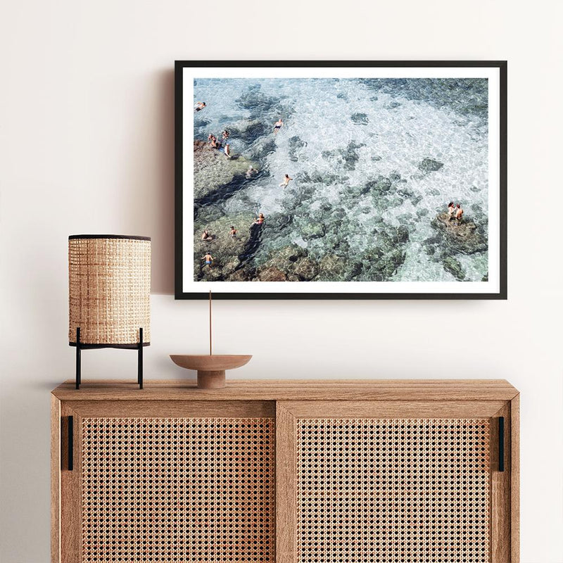 Shop Swimming in Puglia Photo Art Print a coastal themed photography wall art print from The Print Emporium wall artwork collection - Buy Australian made fine art poster and framed prints for the home and your interior decor, TPE-1222-AP
