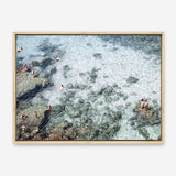 Shop Swimming in Puglia Photo Canvas Print a coastal themed photography framed stretched canvas print from The Print Emporium wall artwork collection - Buy Australian made prints for the home and your interior decor space, TPE-1222-CA-35X46-NF