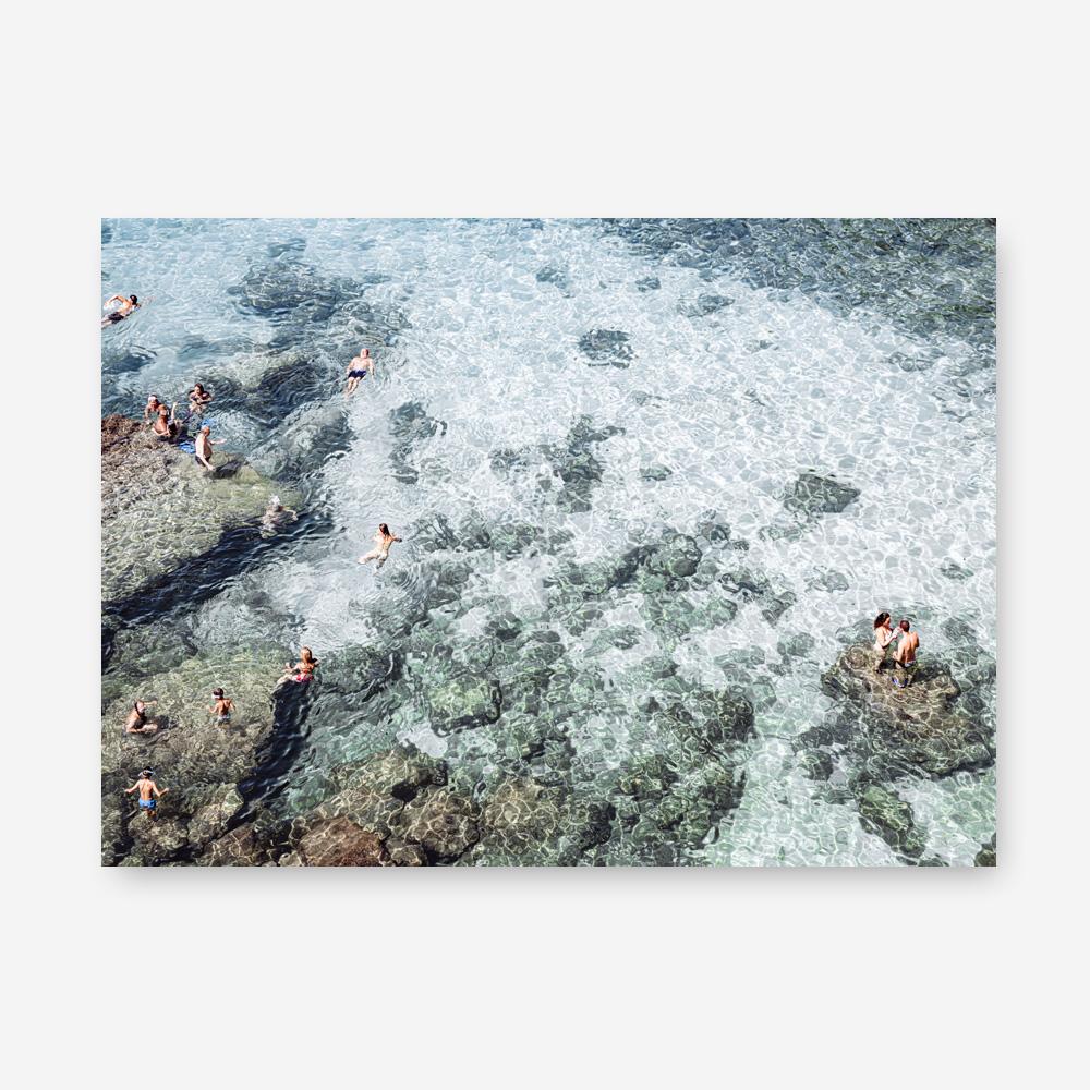 Shop Swimming in Puglia Photo Canvas Print a coastal themed photography framed stretched canvas print from The Print Emporium wall artwork collection - Buy Australian made prints for the home and your interior decor space, TPE-1222-CA-35X46-NF