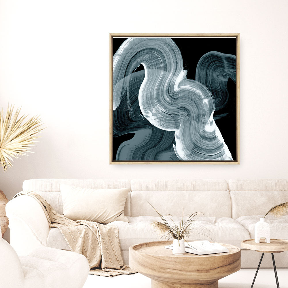 Shop Swirl II (Square) Canvas Print a painted abstract themed framed canvas wall art print from The Print Emporium artwork collection - Buy Australian made fine art painting style stretched canvas prints for the home and your interior decor space, TPE-PC-PG298-CA-40X40-NF