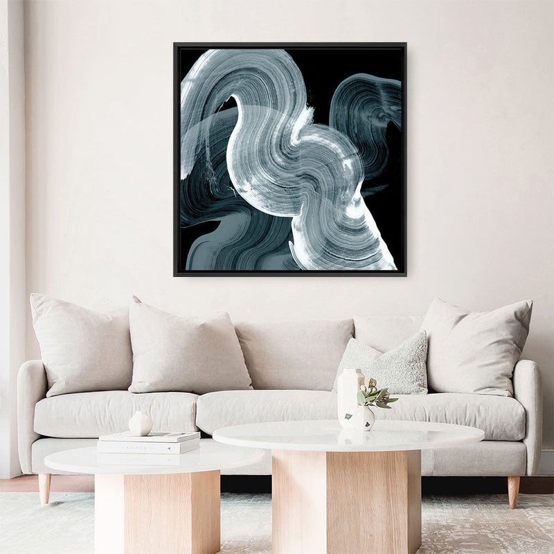 Shop Swirl II (Square) Canvas Print a painted abstract themed framed canvas wall art print from The Print Emporium artwork collection - Buy Australian made fine art painting style stretched canvas prints for the home and your interior decor space, TPE-PC-PG298-CA-40X40-NF