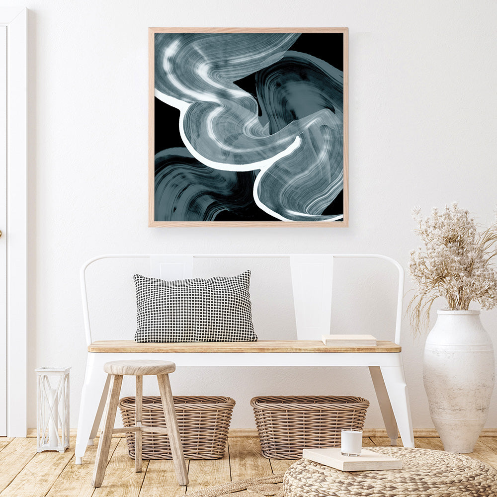 Shop Swirl III (Square) Art Print a painted abstract themed wall art print from The Print Emporium wall artwork collection - Buy Australian made fine art painting style poster and framed prints for the home and your interior decor room, TPE-PC-PG299-AP