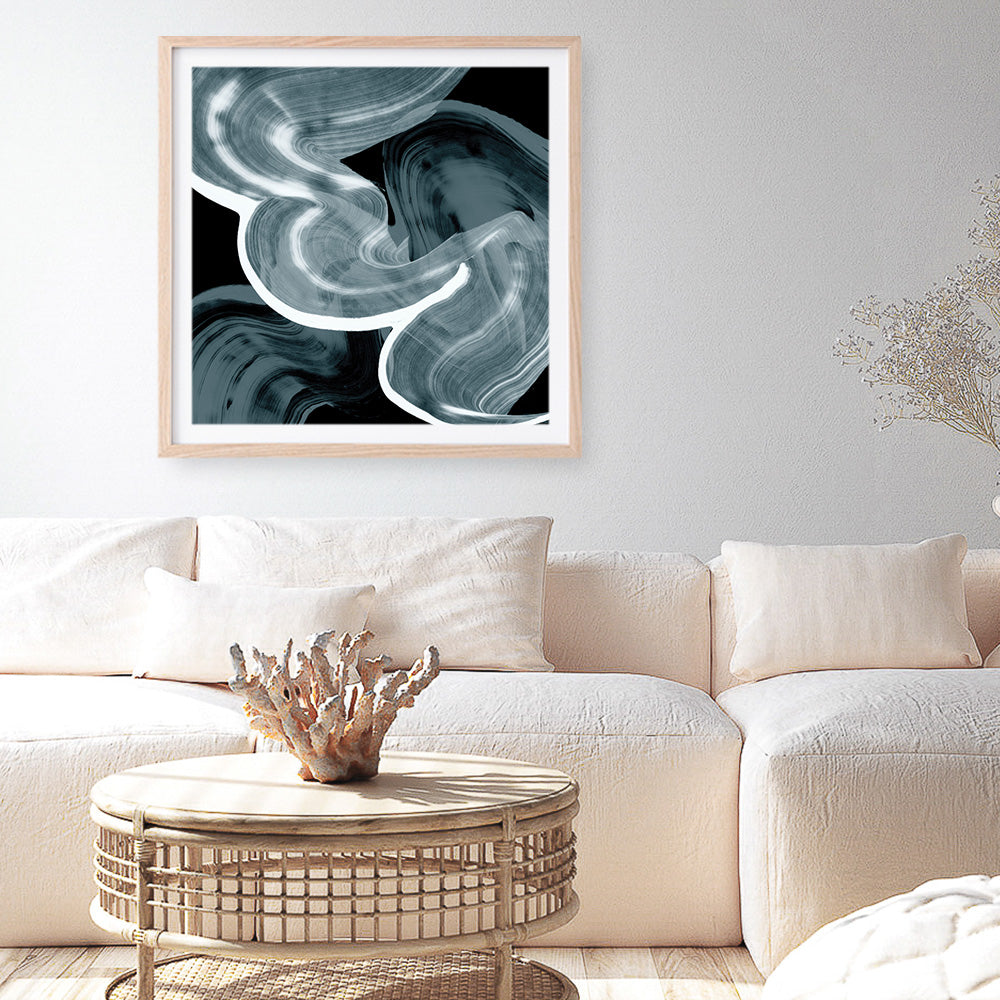 Shop Swirl III (Square) Art Print a painted abstract themed wall art print from The Print Emporium wall artwork collection - Buy Australian made fine art painting style poster and framed prints for the home and your interior decor room, TPE-PC-PG299-AP