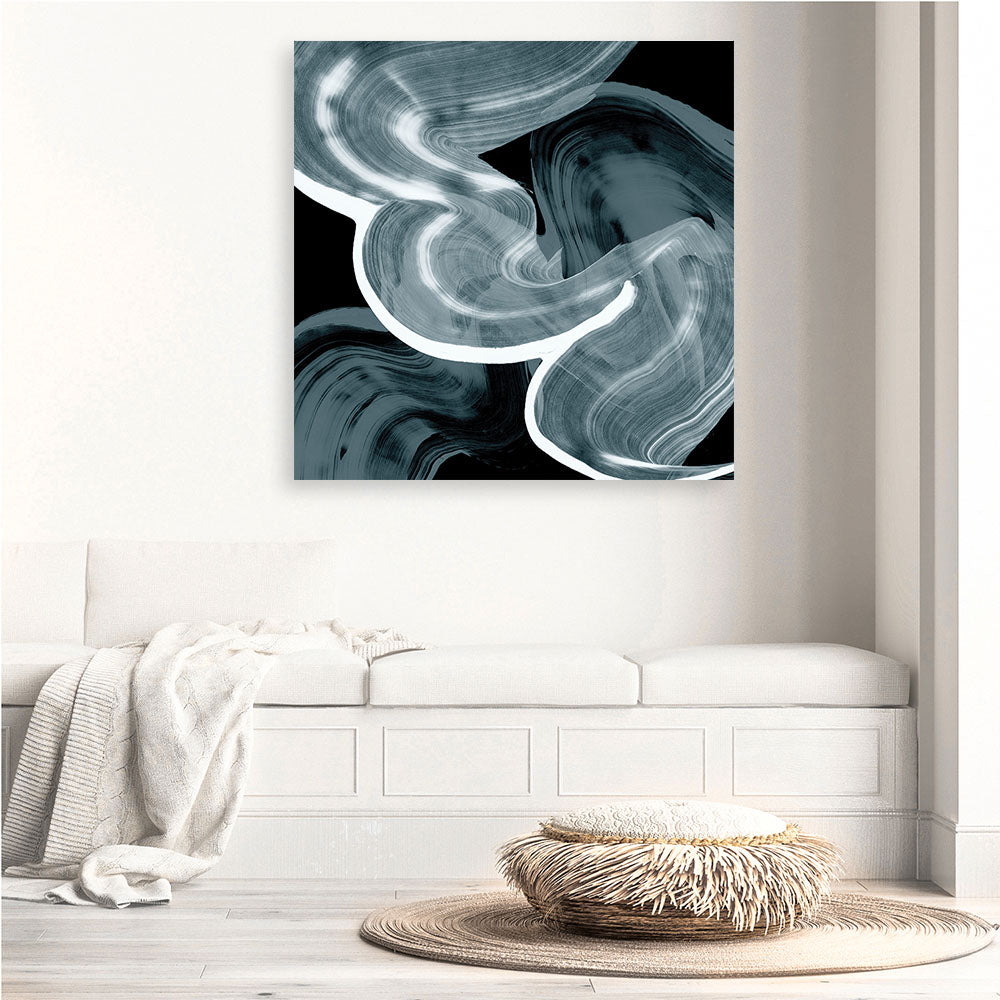 Shop Swirl III (Square) Canvas Print a painted abstract themed framed canvas wall art print from The Print Emporium artwork collection - Buy Australian made fine art painting style stretched canvas prints for the home and your interior decor space, TPE-PC-PG299-CA-40X40-NF