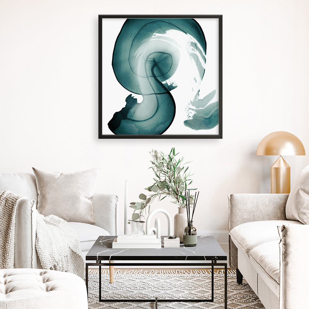 Shop Swirl IV (Square) Art Print a painted abstract themed wall art print from The Print Emporium wall artwork collection - Buy Australian made fine art painting style poster and framed prints for the home and your interior decor room, TPE-PC-PG300-AP
