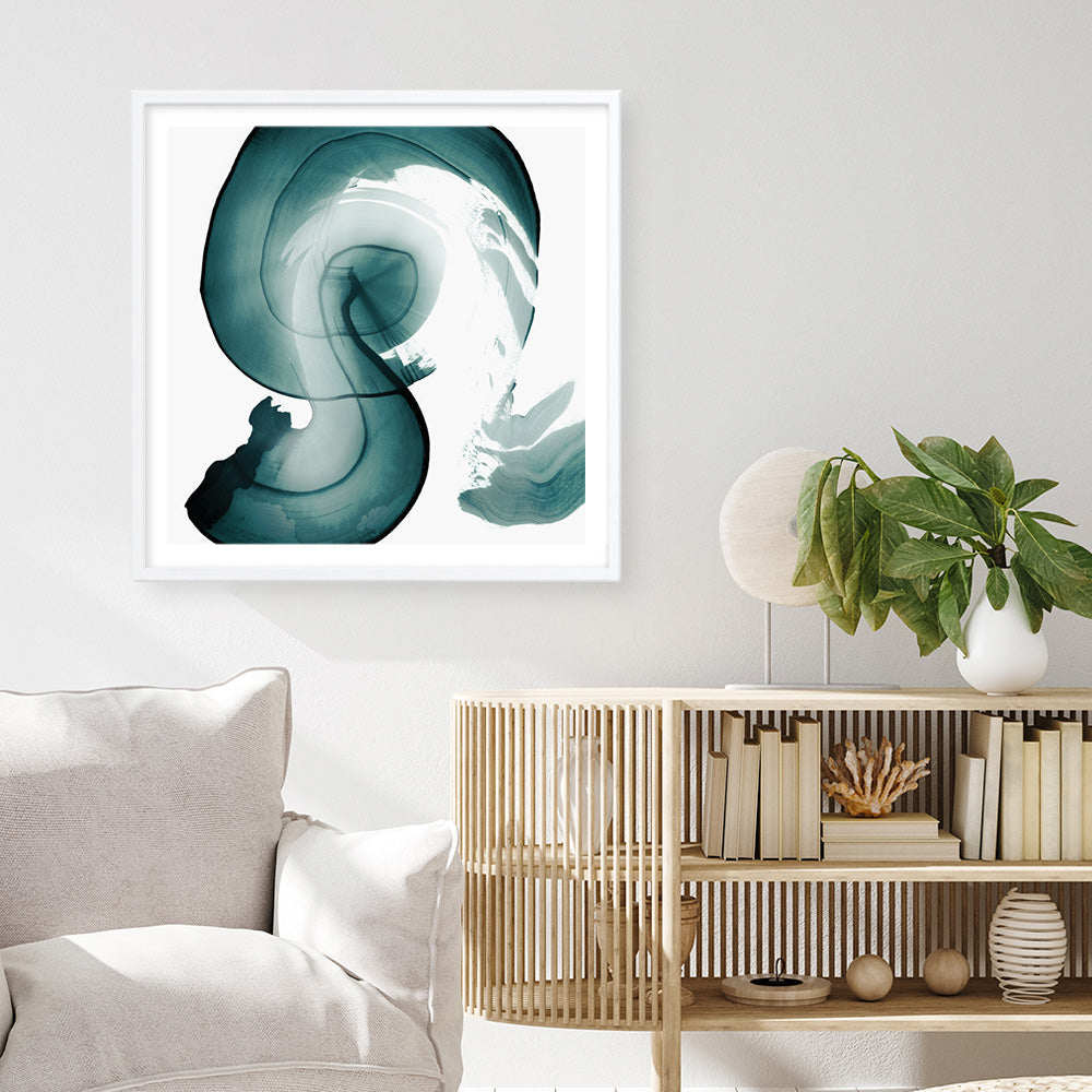 Shop Swirl IV (Square) Art Print a painted abstract themed wall art print from The Print Emporium wall artwork collection - Buy Australian made fine art painting style poster and framed prints for the home and your interior decor room, TPE-PC-PG300-AP