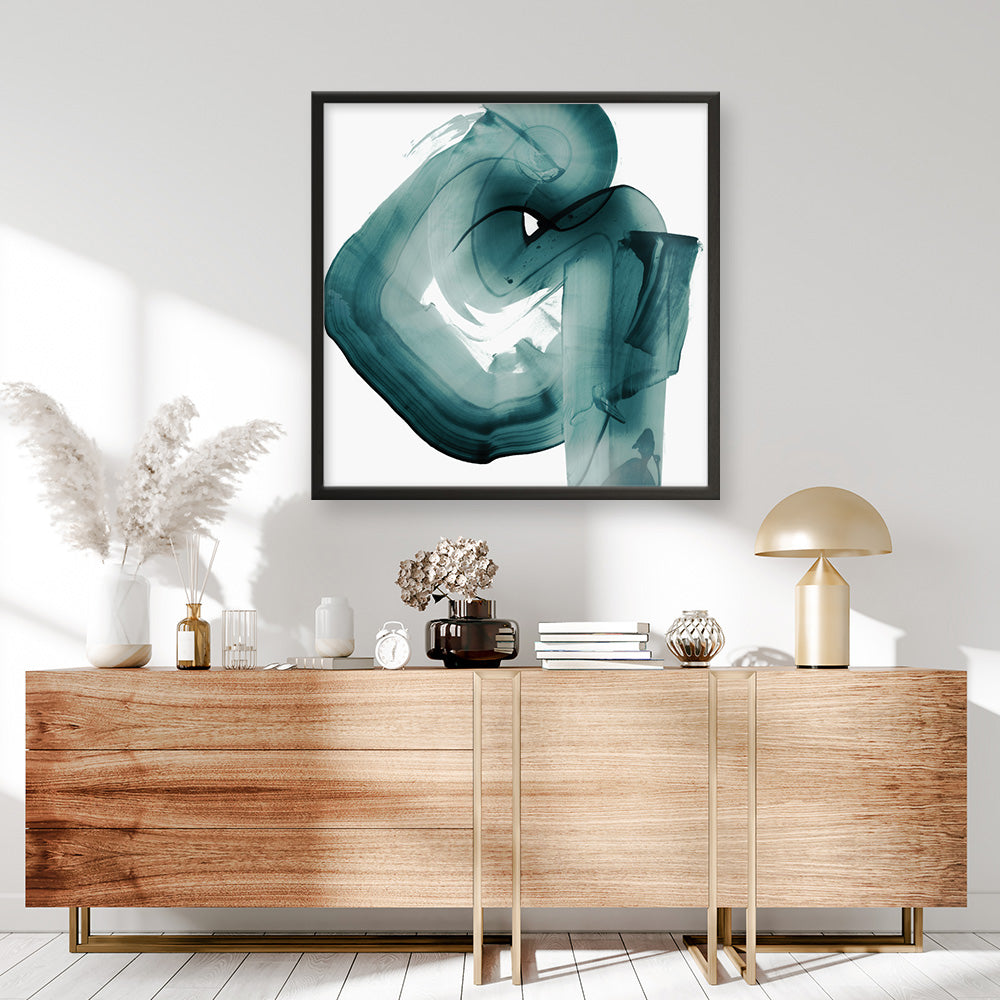Shop Swirl V (Square) Art Print a painted abstract themed wall art print from The Print Emporium wall artwork collection - Buy Australian made fine art painting style poster and framed prints for the home and your interior decor room, TPE-PC-PG301-AP