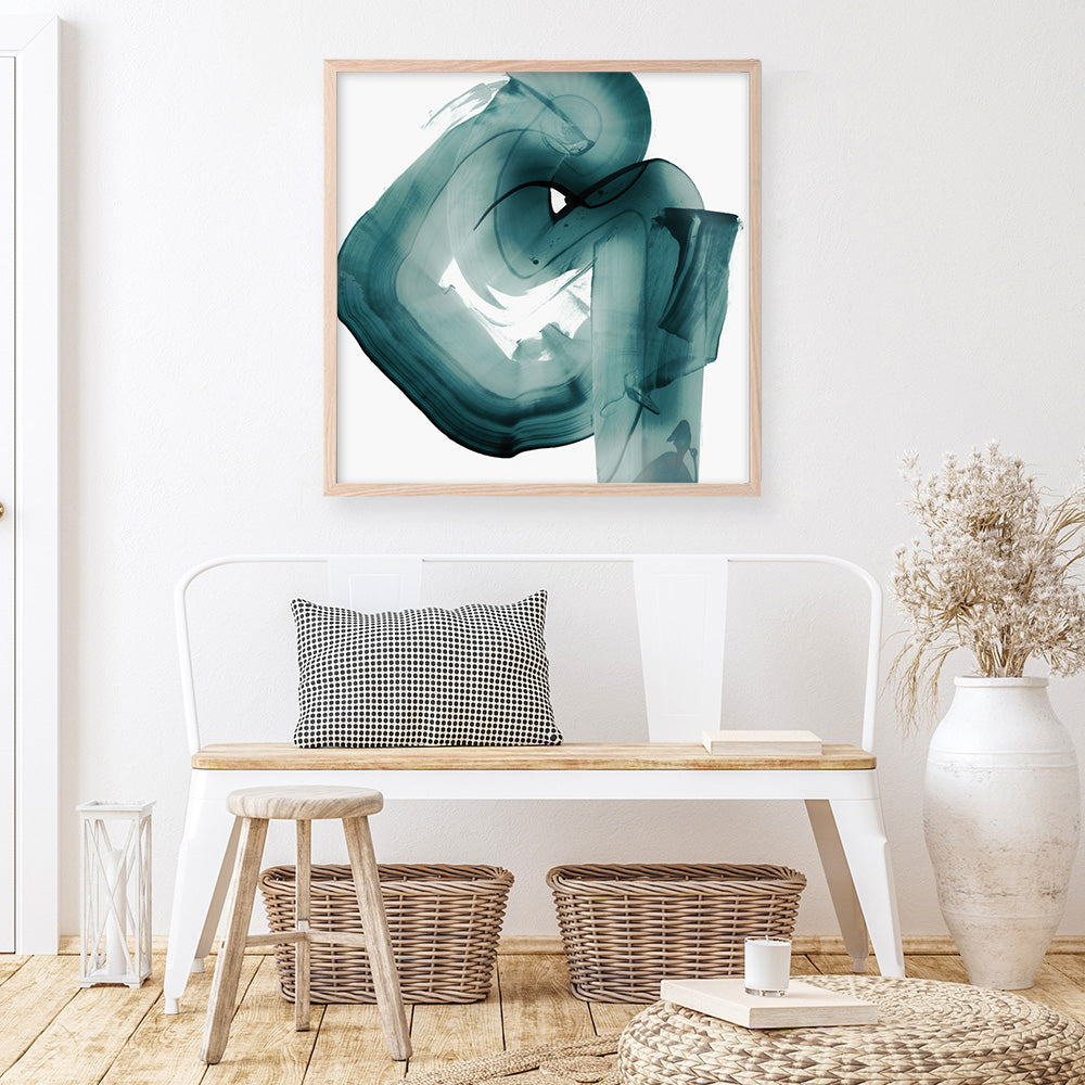 Shop Swirl V (Square) Art Print a painted abstract themed wall art print from The Print Emporium wall artwork collection - Buy Australian made fine art painting style poster and framed prints for the home and your interior decor room, TPE-PC-PG301-AP