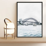 Shop Sydney Harbour Bridge Art Print a coastal themed painted wall art print from The Print Emporium wall artwork collection - Buy Australian made fine art painting style poster and framed prints for the home and your interior decor room, TPE-755-AP