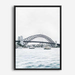Shop Sydney Harbour Bridge Canvas Print a coastal themed painted framed canvas wall art print from The Print Emporium artwork collection - Buy Australian made fine art painting style stretched canvas prints for the home and your interior decor space, TPE-755-CA-35X46-NF