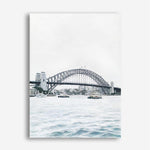 Shop Sydney Harbour Bridge Canvas Print a coastal themed painted framed canvas wall art print from The Print Emporium artwork collection - Buy Australian made fine art painting style stretched canvas prints for the home and your interior decor space, TPE-755-CA-35X46-NF