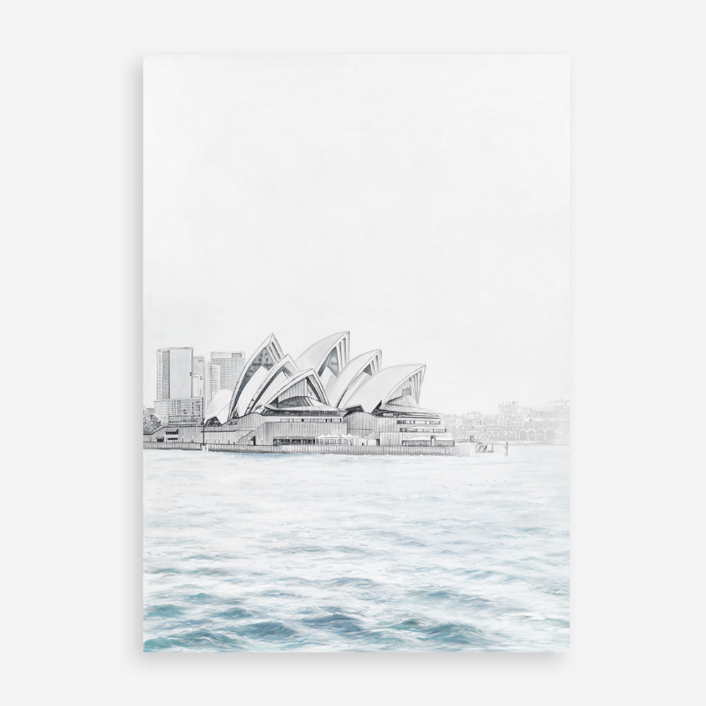 Shop Sydney Opera House Art Print a coastal themed painted wall art print from The Print Emporium wall artwork collection - Buy Australian made fine art painting style poster and framed prints for the home and your interior decor room, TPE-754-AP