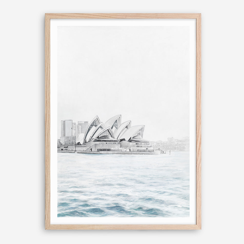 Shop Sydney Opera House Art Print a coastal themed painted wall art print from The Print Emporium wall artwork collection - Buy Australian made fine art painting style poster and framed prints for the home and your interior decor room, TPE-754-AP